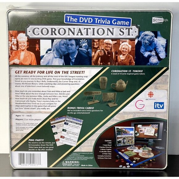 NEW Coronation St. The DVD Trivia Game SEALED - Picture 2 of 3